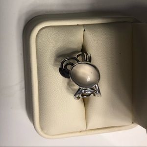Moonstone/ silver custom made ring sz 5.5